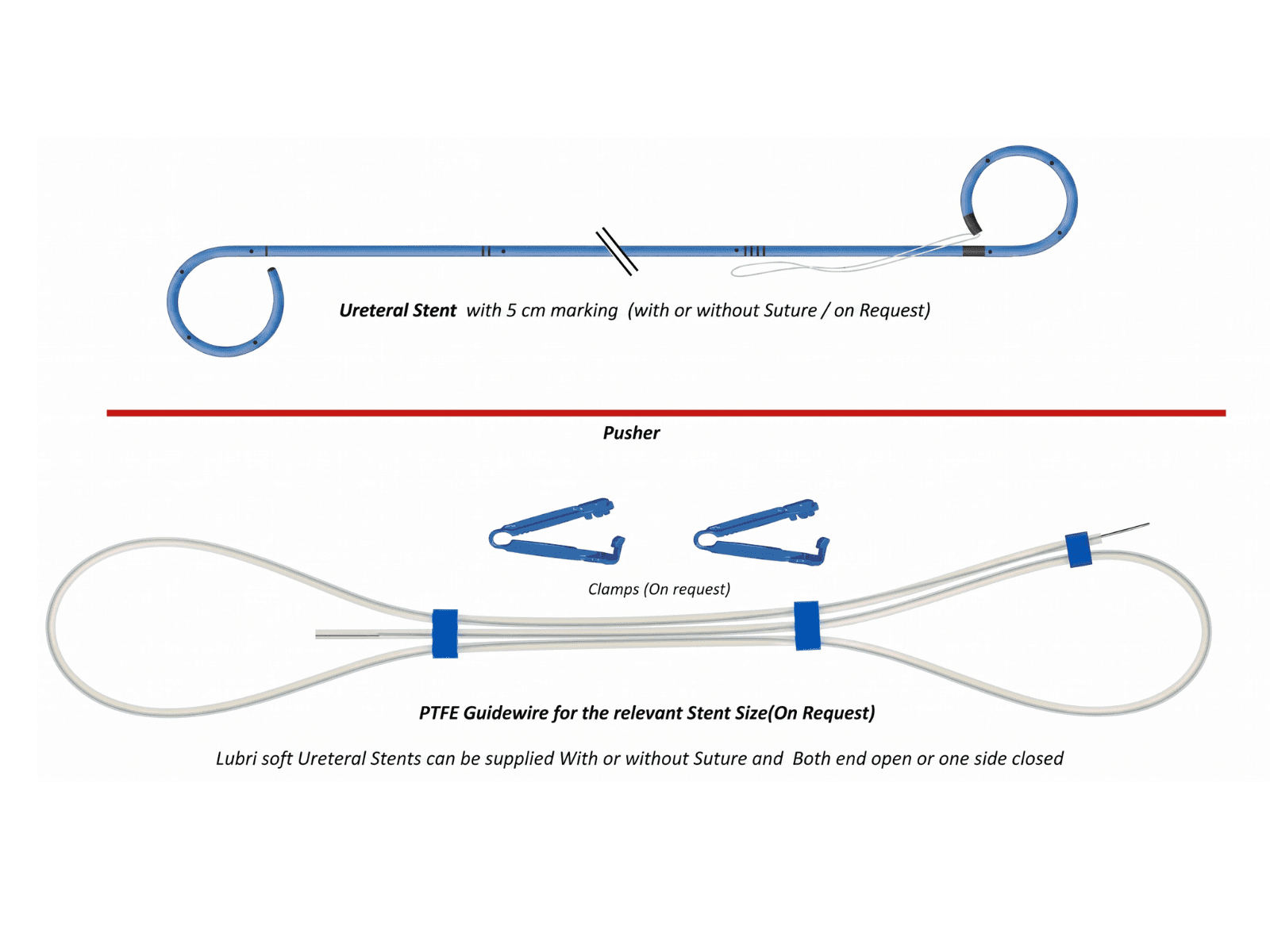 Lubri-soft® Double Pigtail Ureteral Stent and Set görsel 2